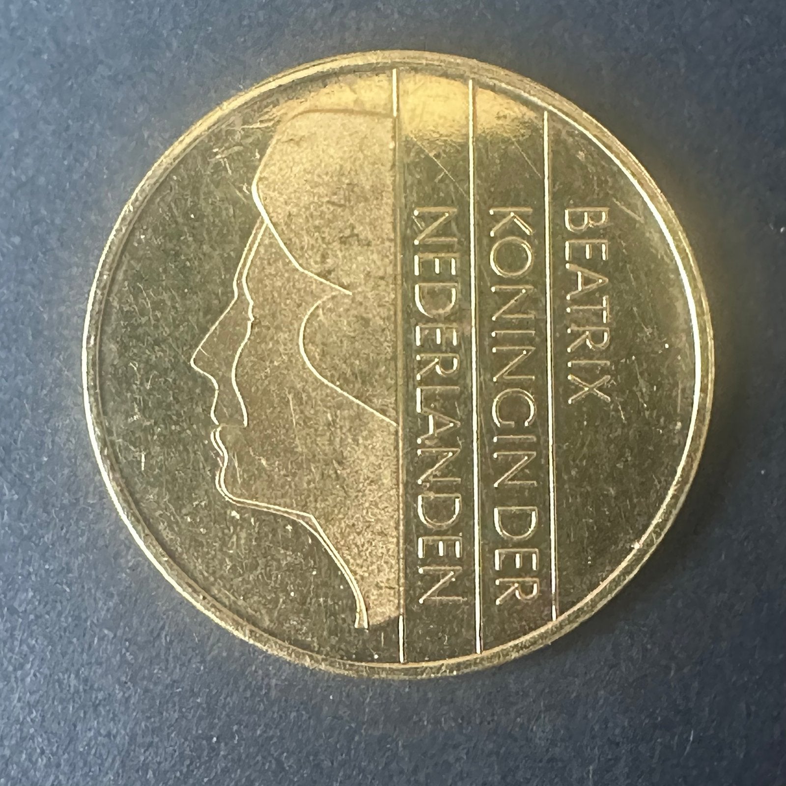 Vergulde Gouden 1 Gulden munt Koningin Beatrix 1982, 1 gulden, Koningin Beatrix, Losse munt, Goud