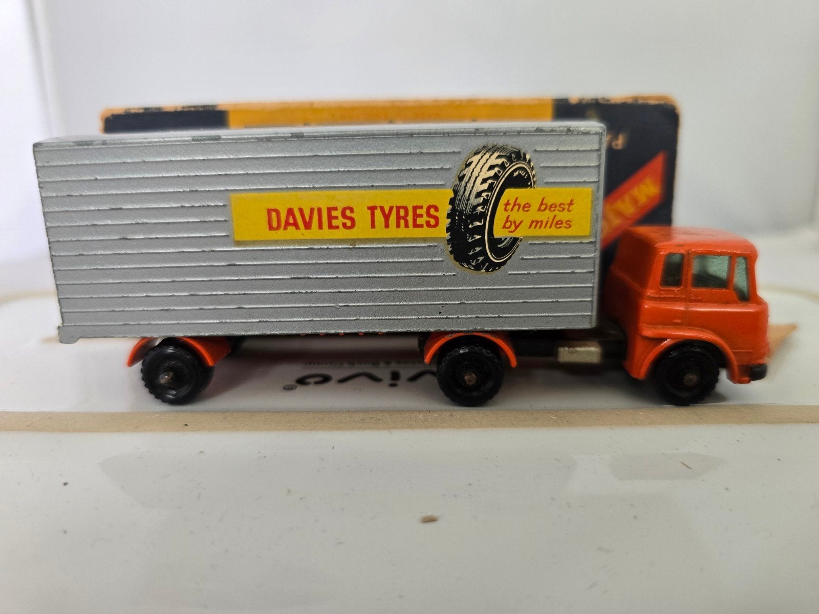Vintage Matchbox York Freightmaster Davies Tyres vrachtwagen, Ophalen of Verzenden