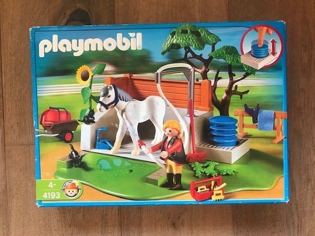 Playmobil 4193 – Wasbox voor paarden – in originele doos, Ophalen of Verzenden, Zo goed als nieuw