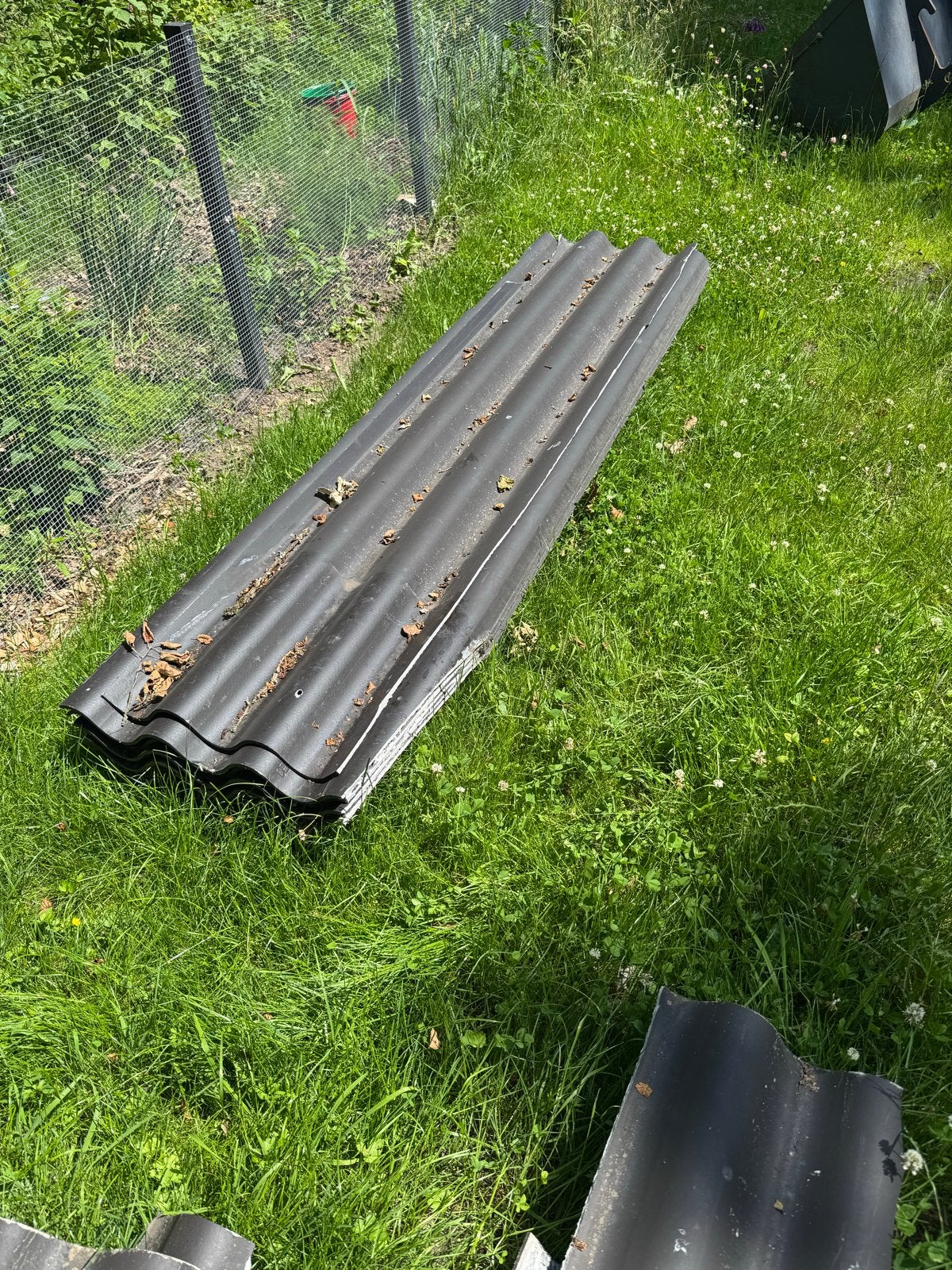 8 golfplaten 60cm x 2,4m - Ideaal voor dak of schuur, Kunststof, Zwart, Ophalen of Verzenden, Golfplaat