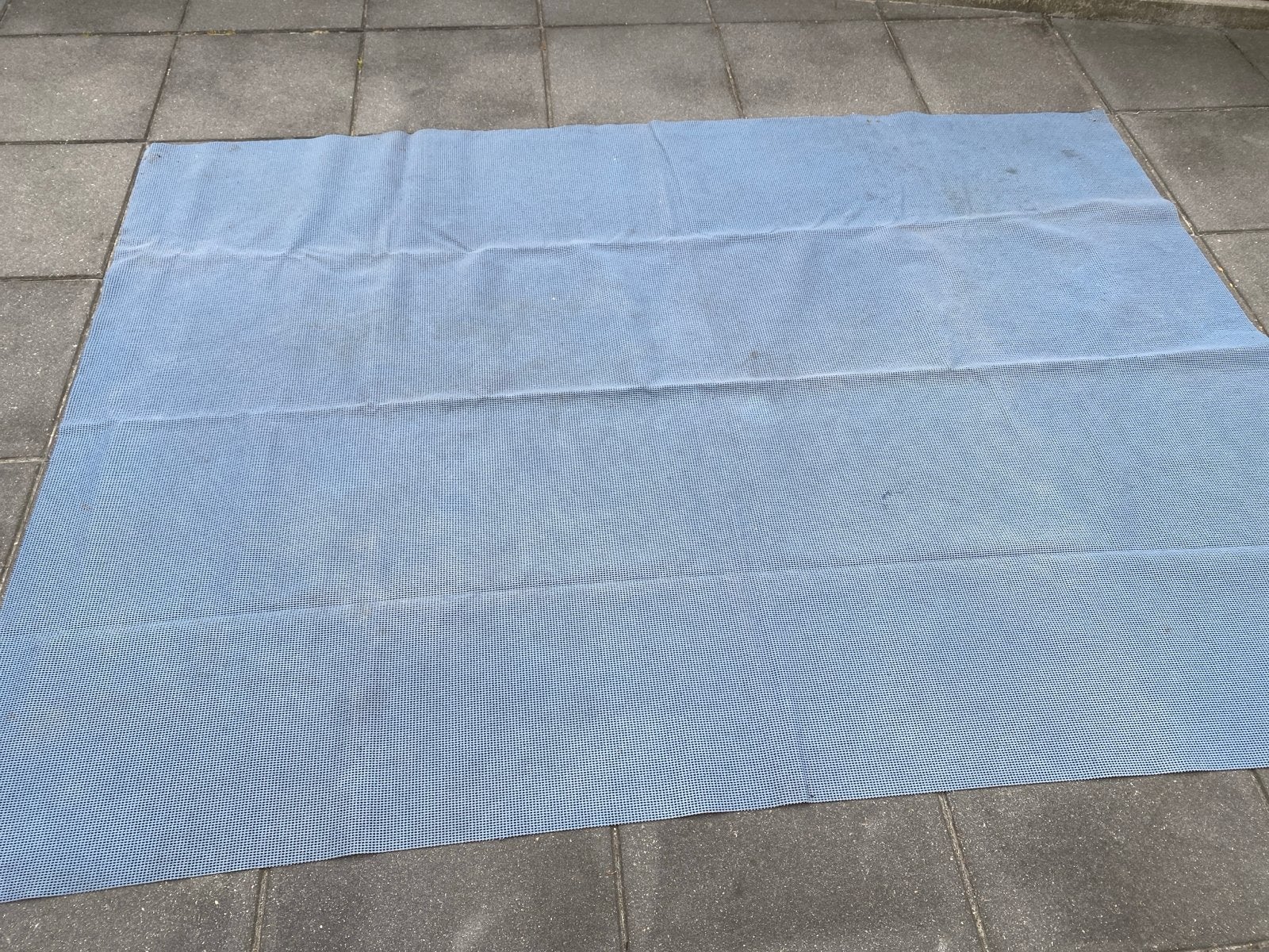 Tenttapijt 250x177 cm - Blauw, gebruikt, Ophalen of Verzenden, Gebruikt