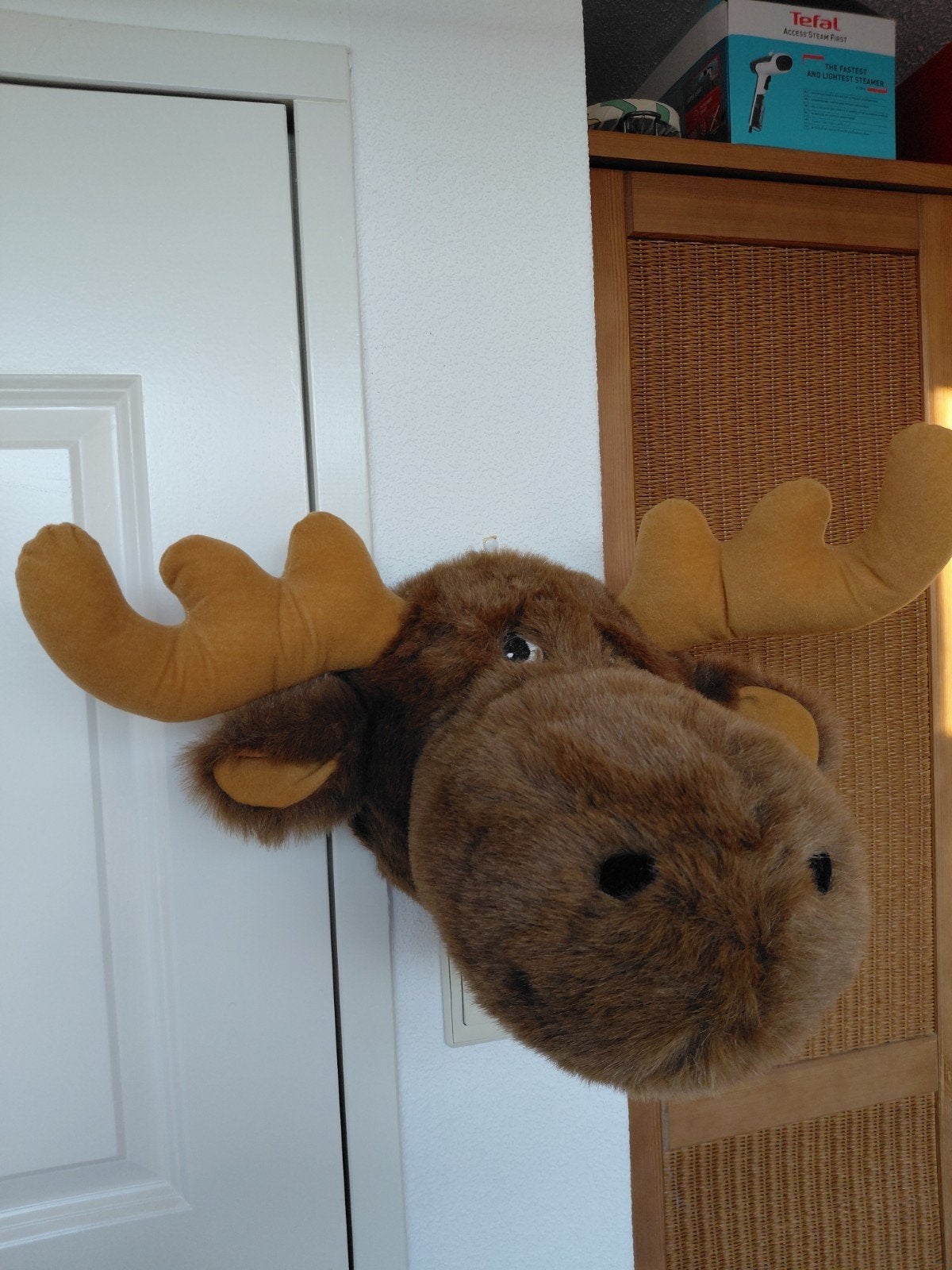 Eland pluche wanddecoratie - Zeer mooie staat, Ophalen of Verzenden, Zo goed als nieuw, Wild dier, Opgezet dier