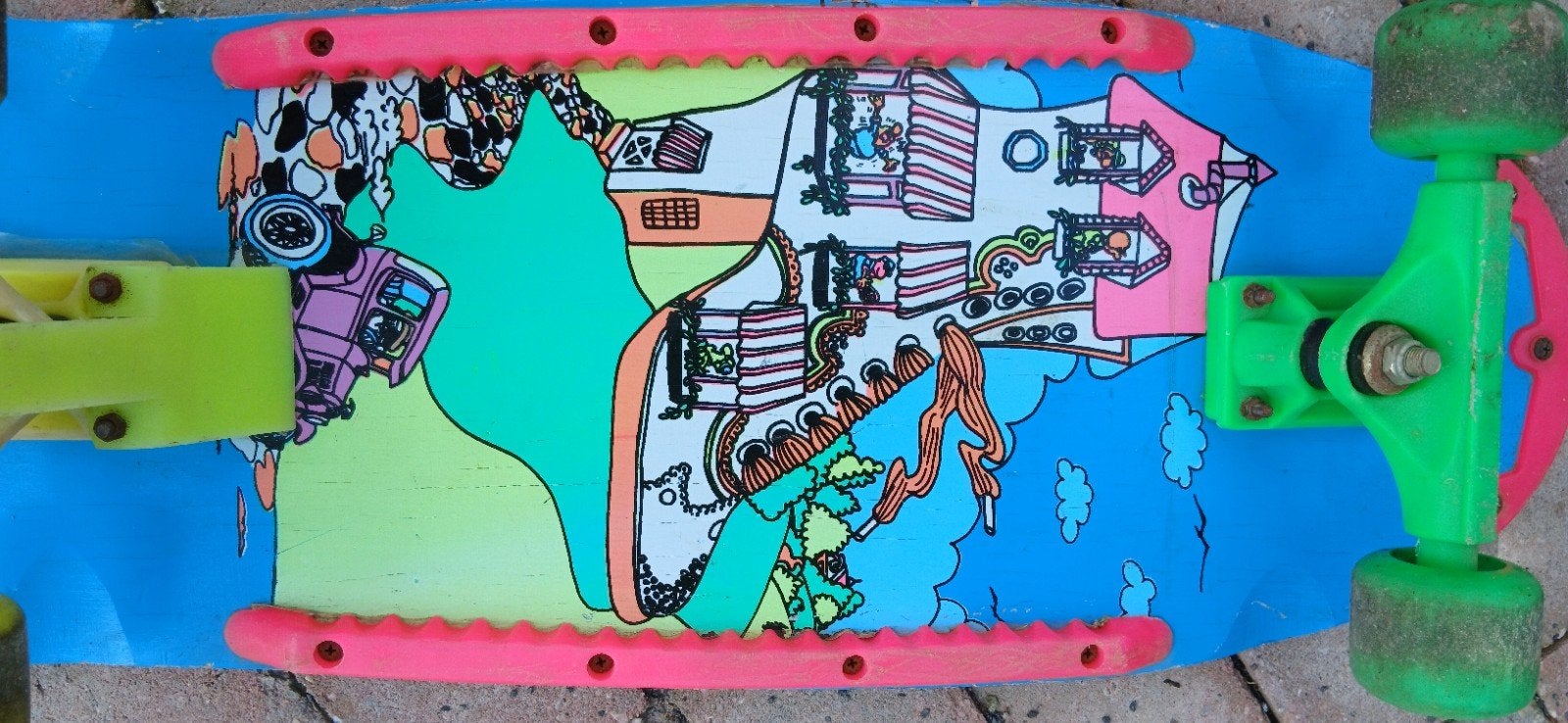Vintage Skateboard Jaren '80/'90 - Taiwan, Ophalen, Gebruikt, Skateboard