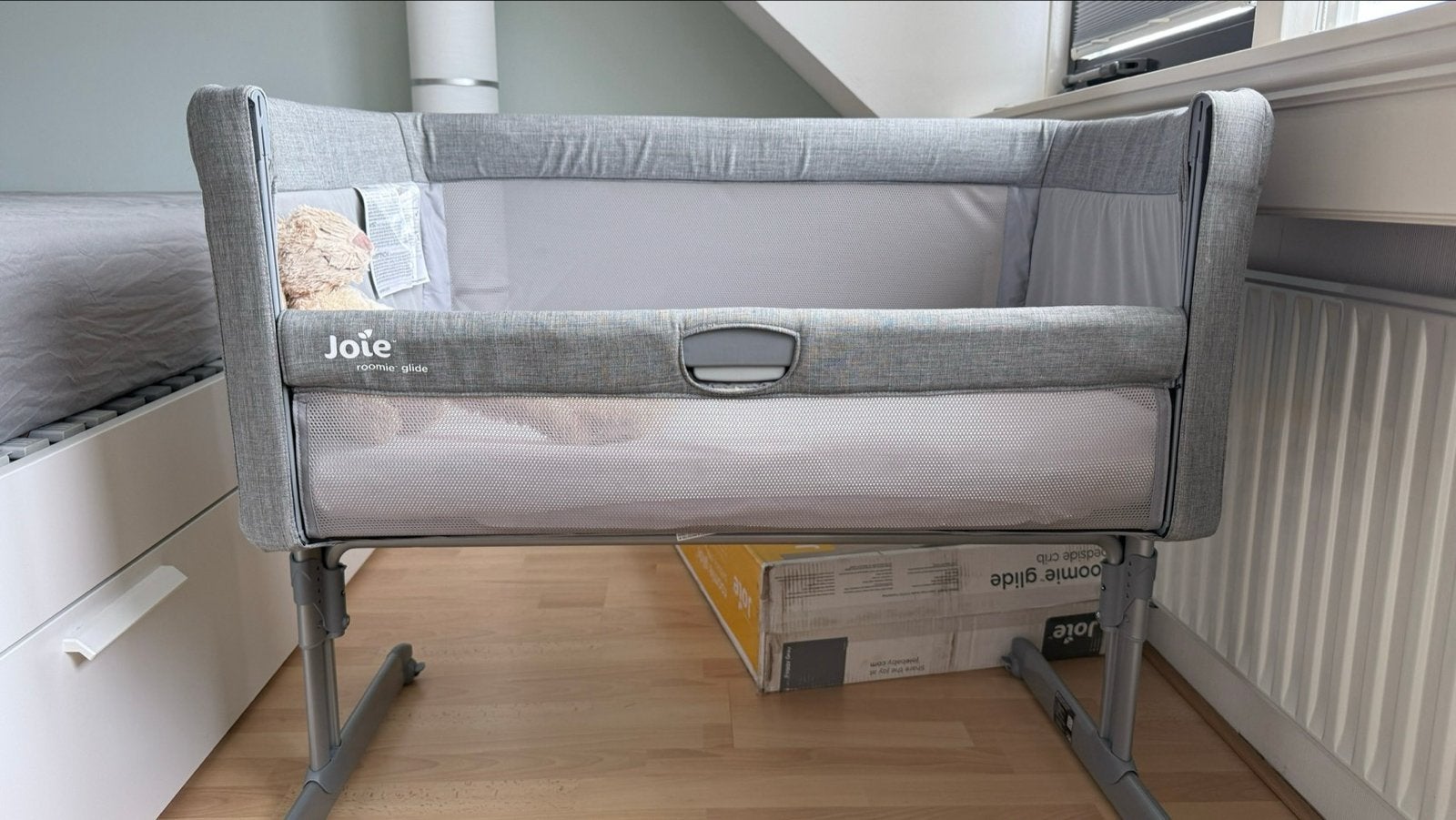 Joie Roomie Glide Co-Sleeper/Wieg incl. 2 Hoeslakens, Kinderen en Baby's, Ophalen, Zo goed als nieuw, Wieg