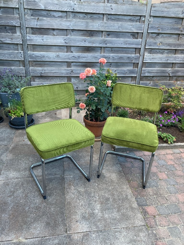 Retro eetkamer/bureaustoelen, Huis en Inrichting, Stoelen, Ophalen, Twee, Overige kleuren, Retro Bauhaus-stijl