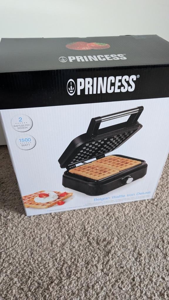 Princess Belgisch Wafelijzer Deluxe - 1500W, Ophalen of Verzenden, Nieuw