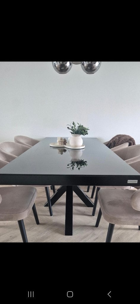 Eettafel PUUUR, Huis en Inrichting, Ophalen, Overige materialen, Gebruikt, 200 cm of meer