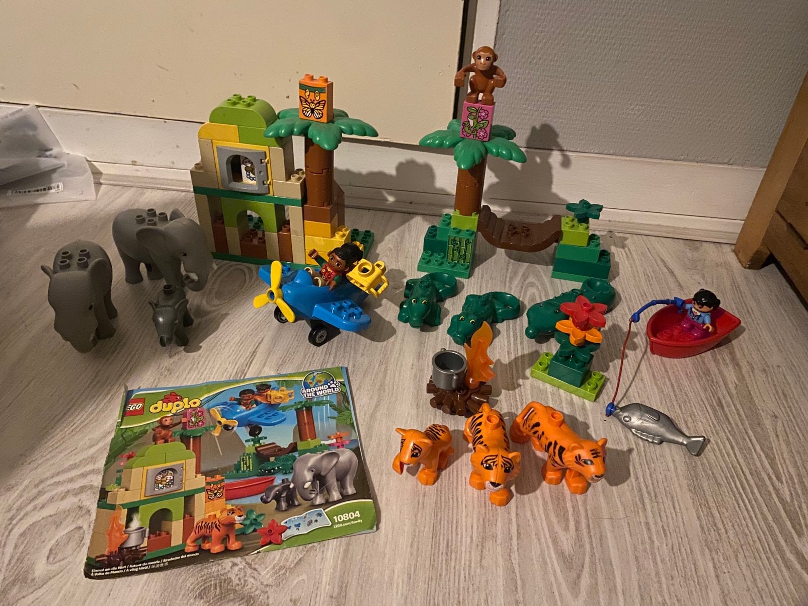 Duplo jungle met extra dieren, Ophalen of Verzenden, Gebruikt
