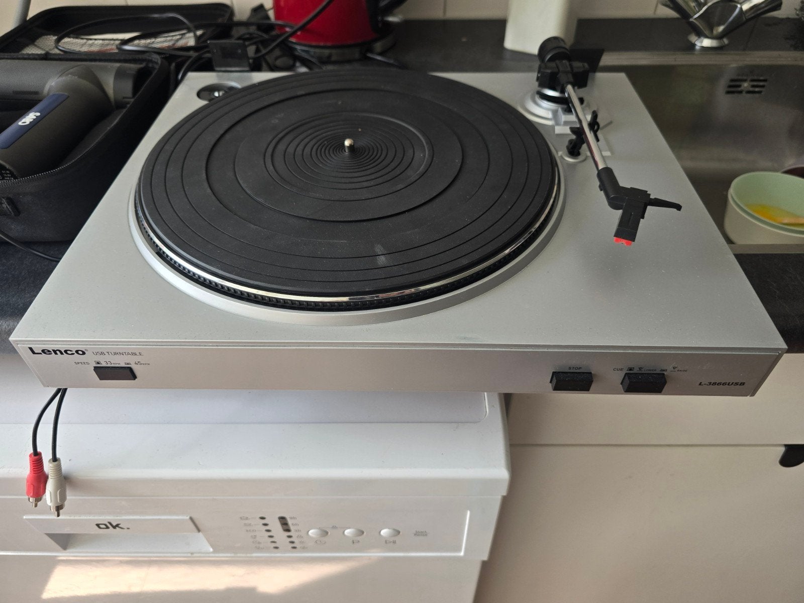 Lenco L-3866USB Platenspeler - Deksel defect, Audio, Tv en Foto, Platenspelers, Overige merken, Ophalen of Verzenden, USB-aansluiting