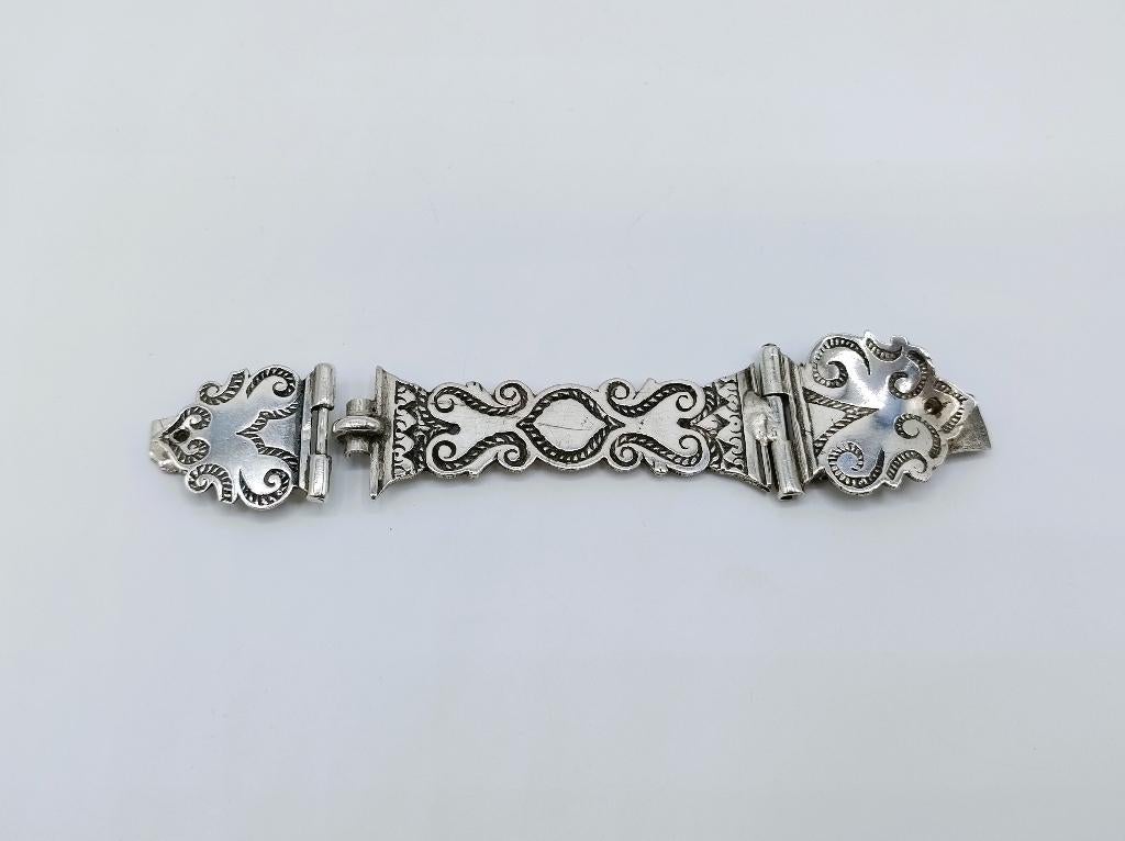 Zilveren bijbelslot, S. Fockenbergh, Utrecht 1740, Verzenden, Zilver