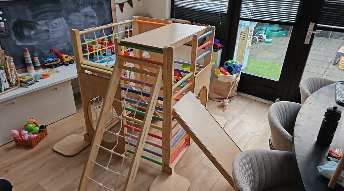 Montessori speeltoestel klimtoestel klimrek, Kinderen en Baby's, Speelgoed | Houten speelgoed, Ophalen, Zo goed als nieuw