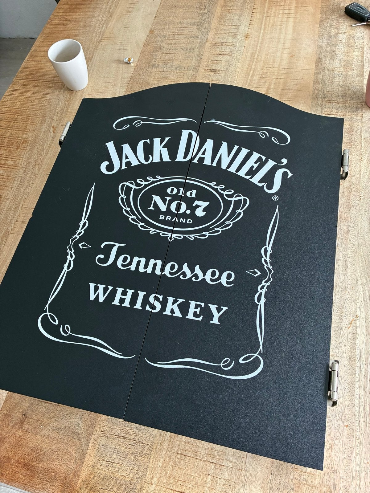 Jack Daniel's Dartbordkast - Gebruikt, Sport en Fitness, Darts, Ophalen, Gebruikt, Overige typen