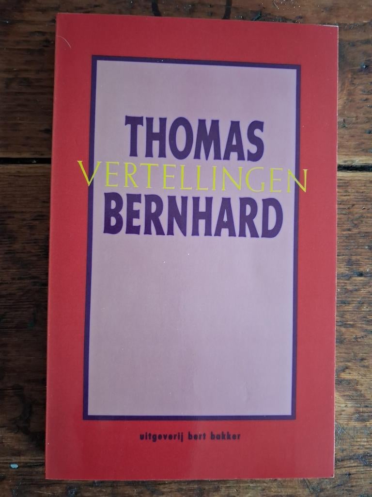 Thomas Bernhard  - Vertellingen, Ophalen of Verzenden, Zo goed als nieuw