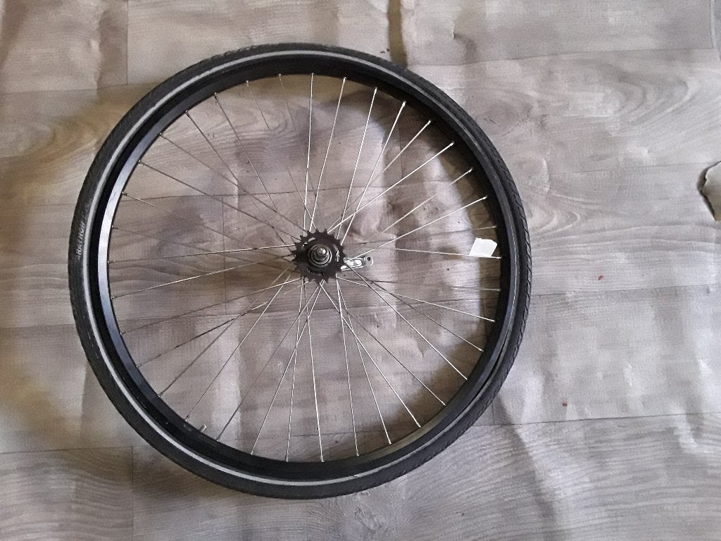 Fietswielen: voetrem 28 inch & voetrem 26 inch Conditie Goed, Fietsen en Brommers, Fietsonderdelen, Ophalen, Kinderfiets, Wiel