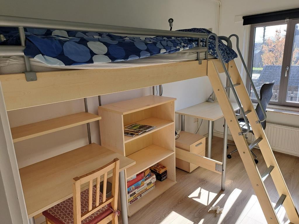Tiener/studentenkamer, Ophalen, Hoogslaper