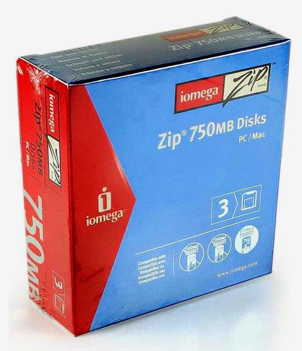3 X ZIP - discs Iomega 750 MB ongebruikt Den Haag, Ophalen of Verzenden, Iomega