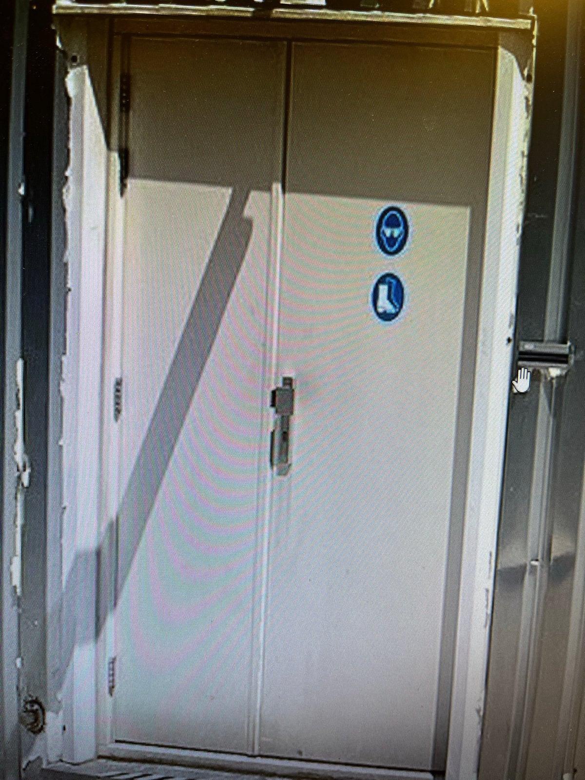 Hardhouten dubbel deurkozijn, Ophalen, Gebruikt, 120 cm of meer, Buitendeur