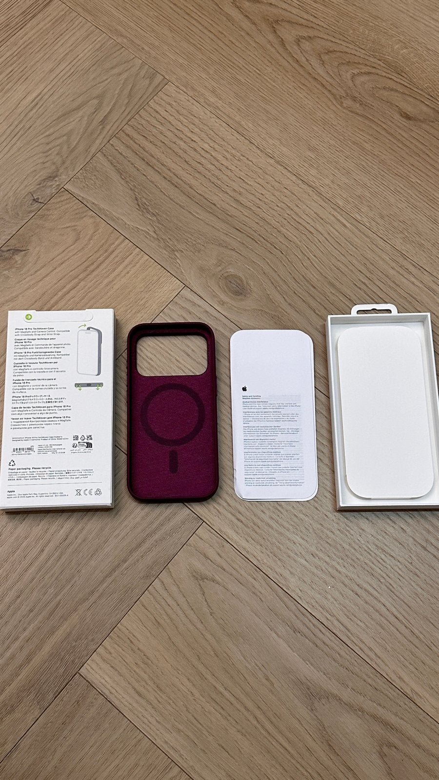 Apple Iphone 18 pro techwoven case hoesje bescherming, Ophalen, Nieuw