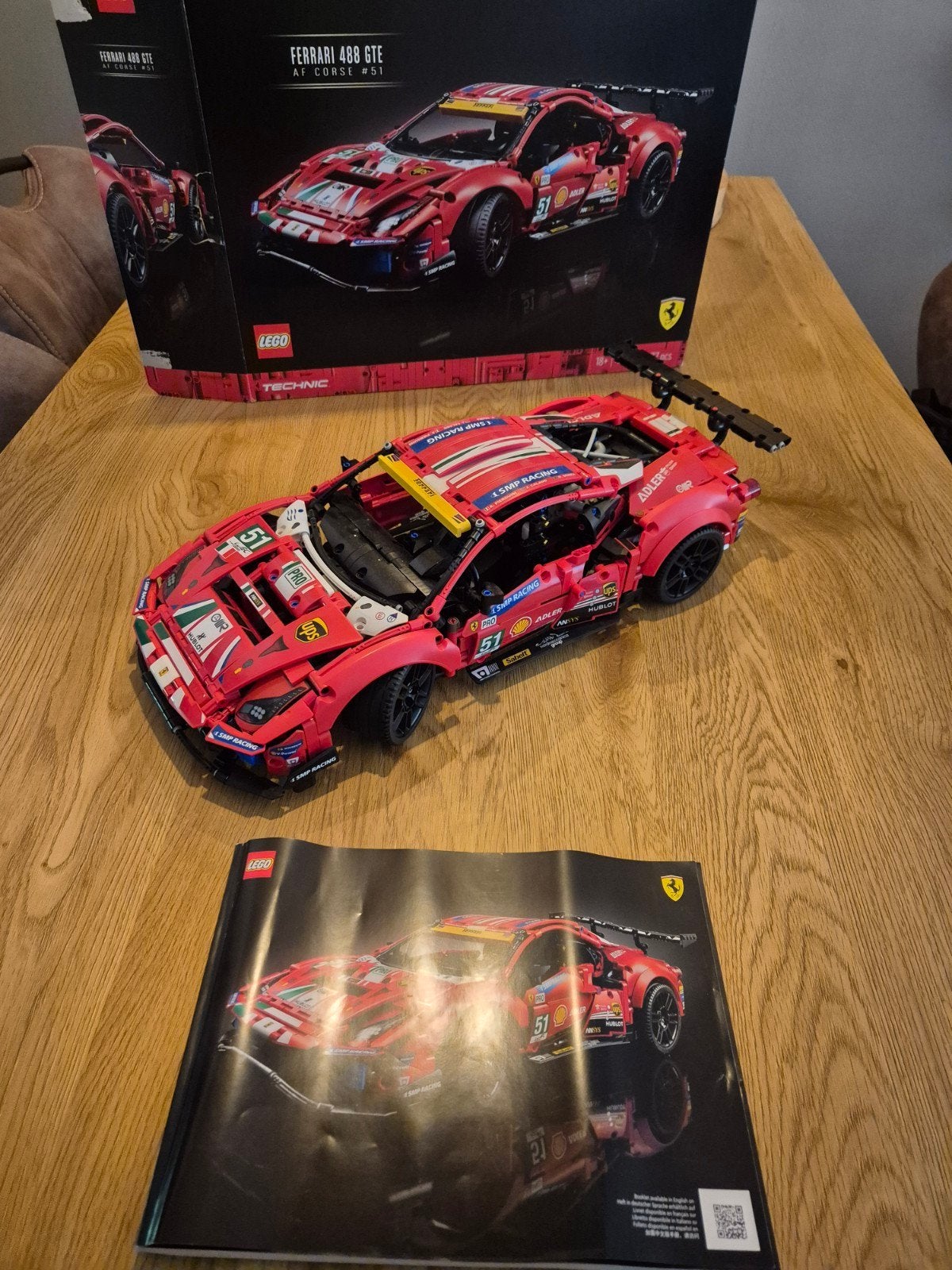 LEGO Technic Ferrari 488 GTE AF Corse, Ophalen of Verzenden, Zo goed als nieuw, Lego