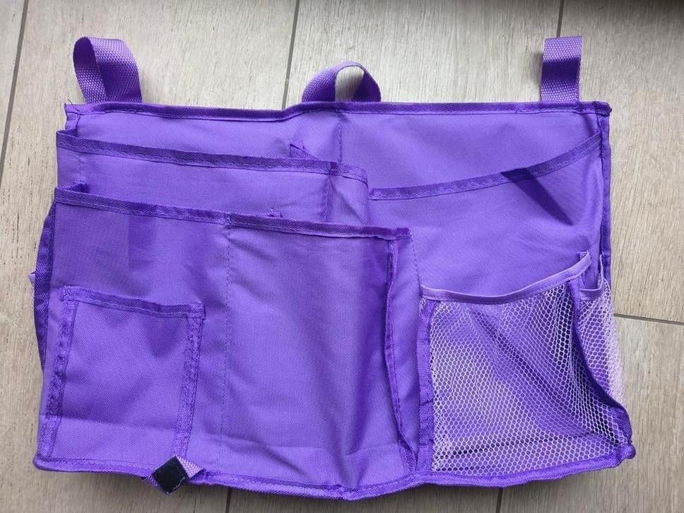 Handige paarse hoogslaper tas / bed organizer, Ophalen, Gebruikt, Overige typen
