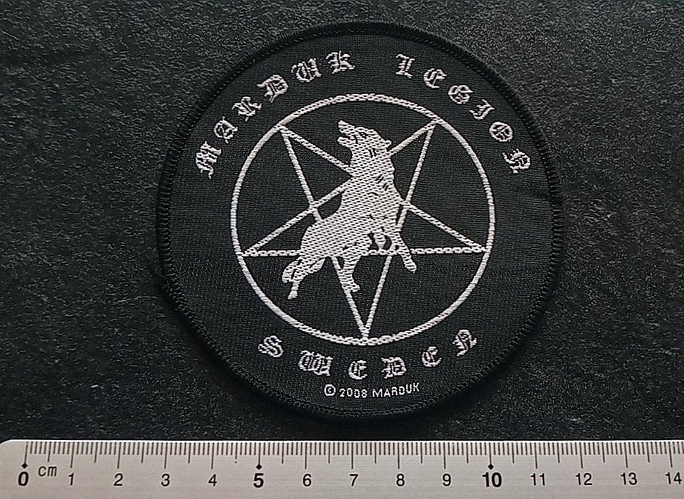 Marduk legion Sweden 2008 patch m127  metal, Verzamelen, Ophalen of Verzenden, Nieuw, Kleding