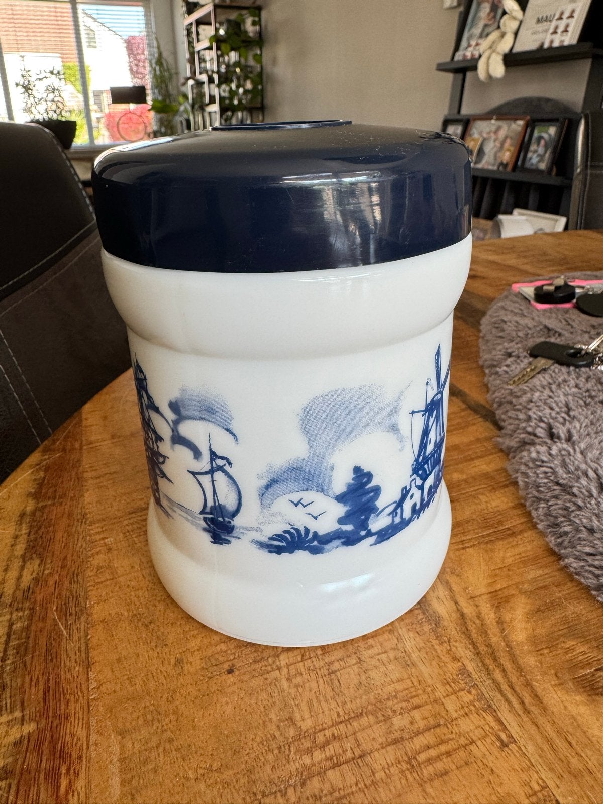 Vintage Willem II Sigarenfabrieken Tabaksdoos Opaline, Ophalen of Verzenden, Gebruikt, Tabaksdoos of Verpakking