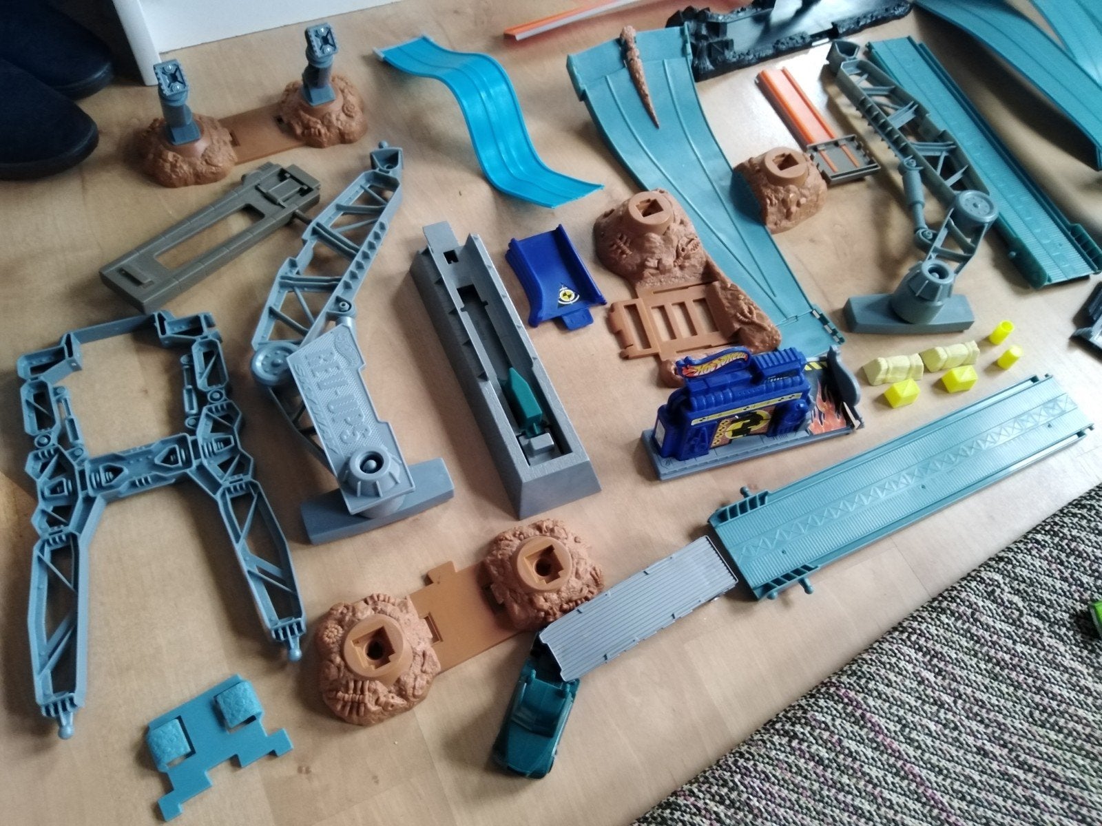 Hot wheels baan inclusief auto's, Racebaan, Ophalen of Verzenden, Zo goed als nieuw, Hot Wheels