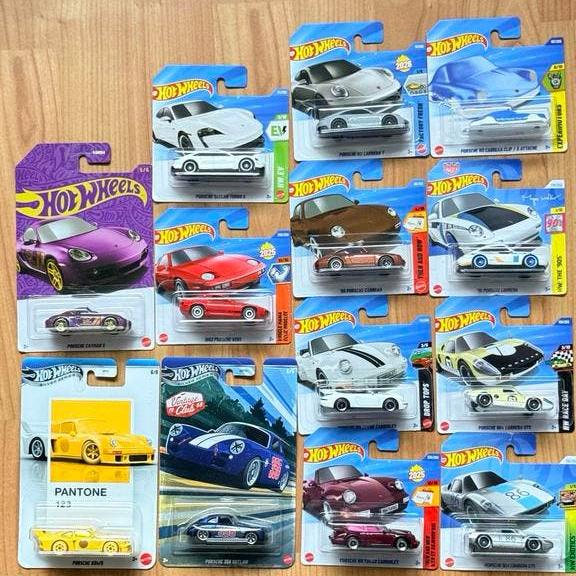 13x Hot Wheels Porsche incl Chase, Ophalen of Verzenden, Zo goed als nieuw, Auto