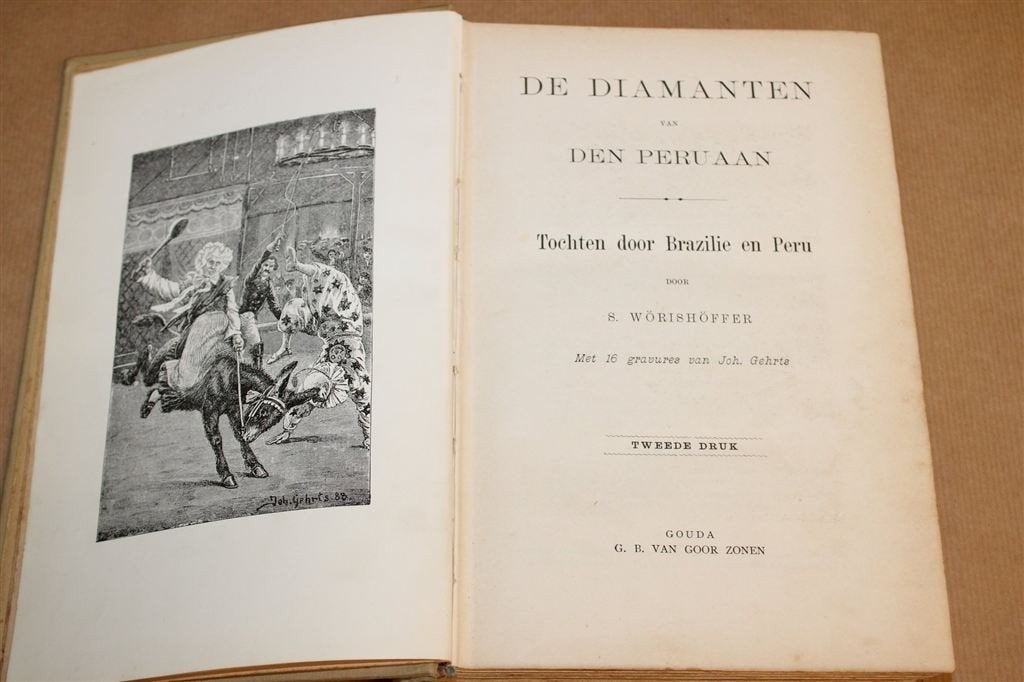 Diamanten Peruaan — Tochten door Brazilië 1893 Met Gravures, Ophalen of Verzenden