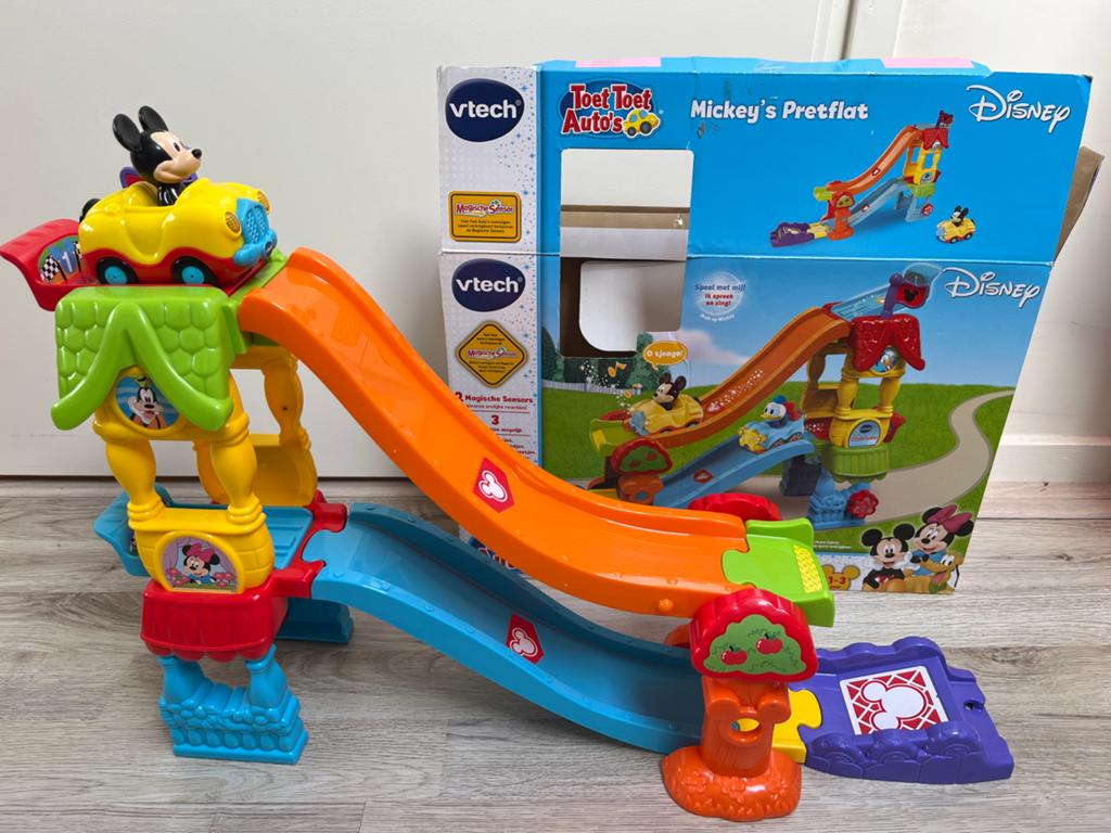 VTech Toet Toet Auto's Mickey's Pretflat, Ophalen of Verzenden, Gebruikt, Jongen of Meisje