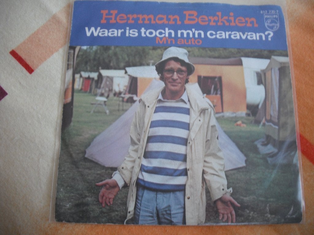 Herman Berkien - Waar is toch m'n Caravan., Ophalen of Verzenden, Zo goed als nieuw, 12 inch, Levenslied of Smartlap