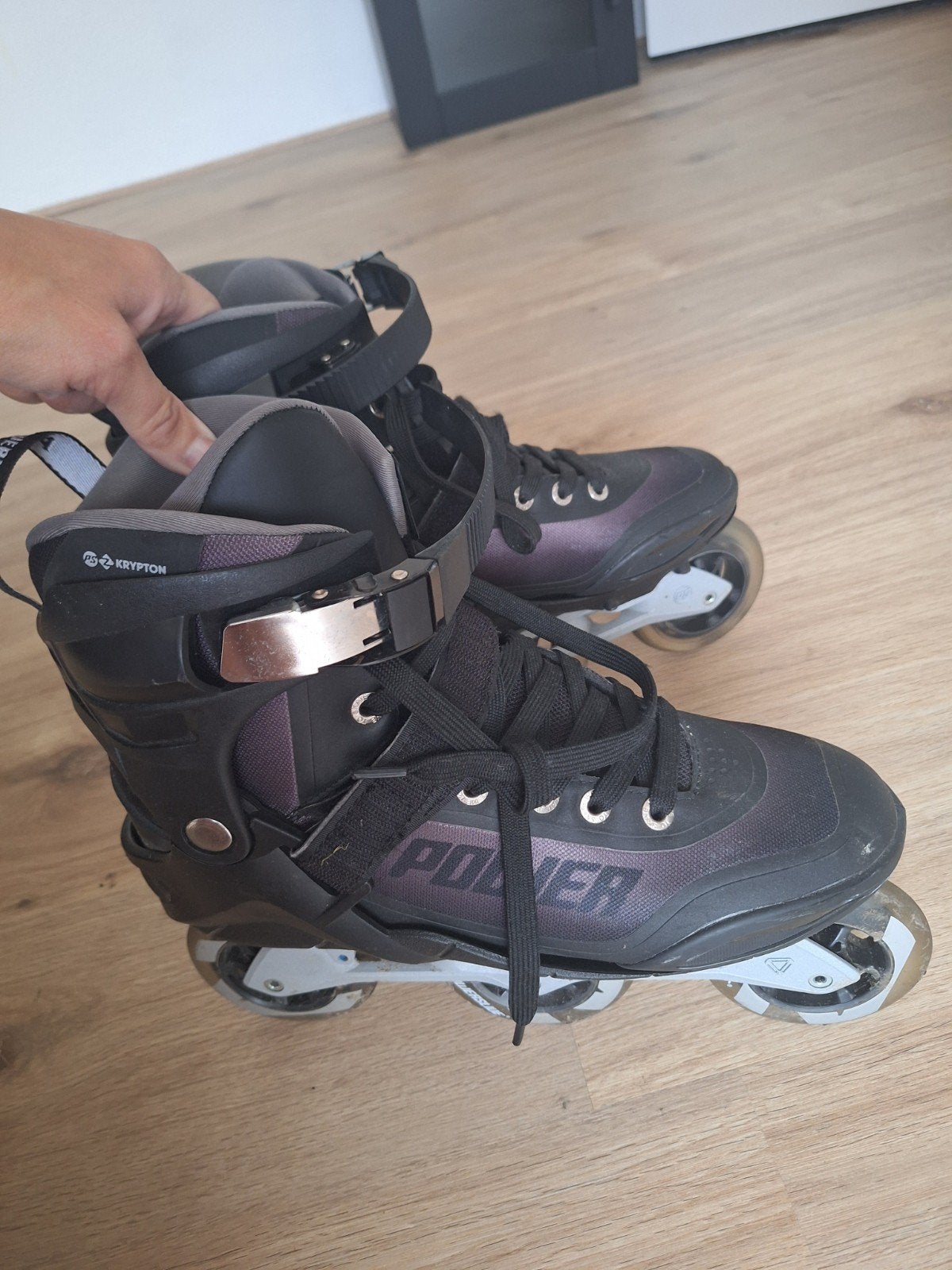 Powerslide Krypton Chrome Inline Skates - Maat 46, Gebruikt, Heren, Ophalen of Verzenden, Inline skates 4 wielen