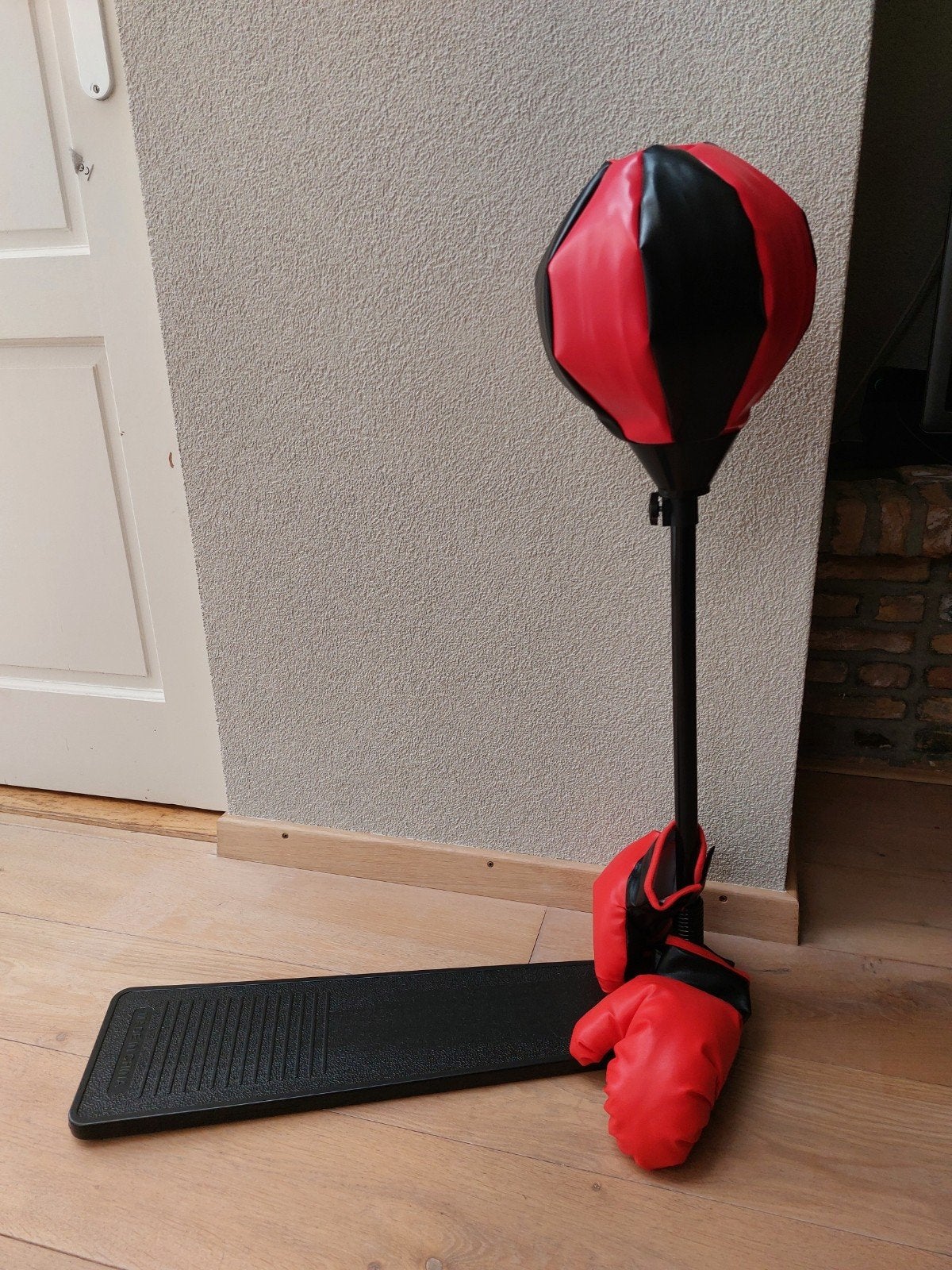 Boksset voor kinderen - Boksbal met handschoenen, Sport en Fitness, Ophalen of Verzenden, Zo goed als nieuw, Boksbal