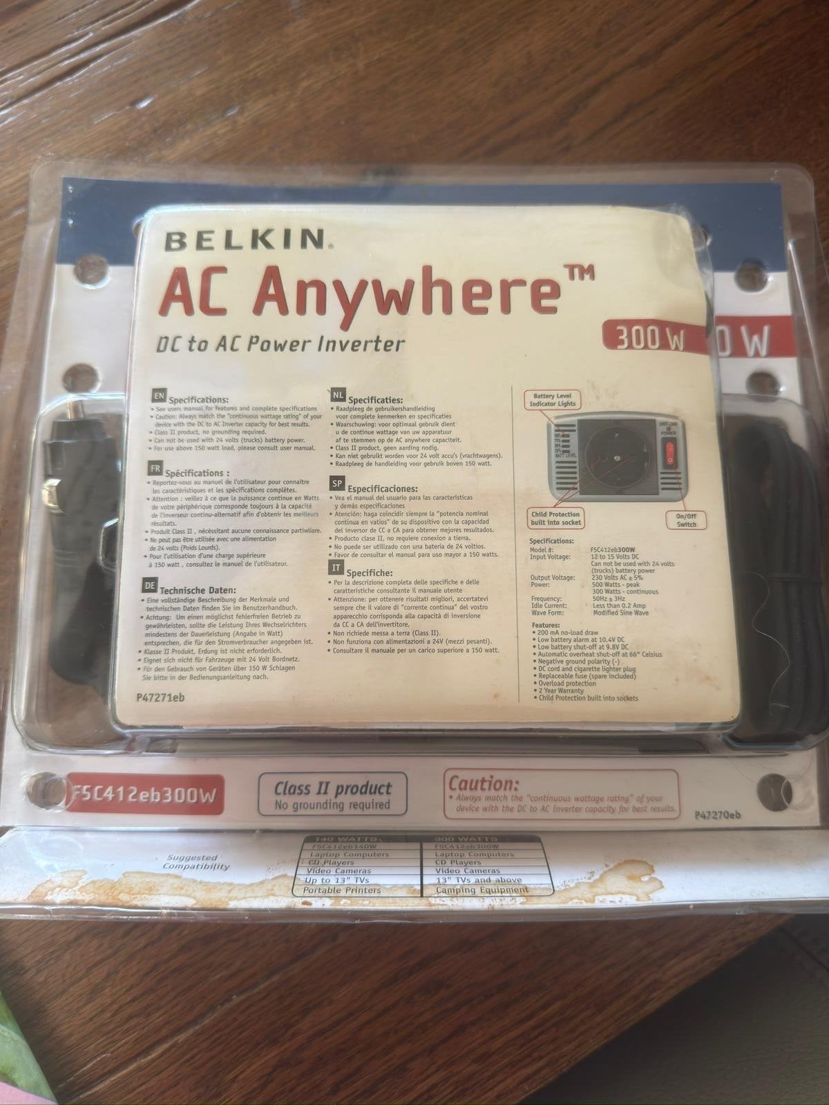 Belkin AC Anywhere 300W DC naar AC Omvormer, Ophalen, Nieuw
