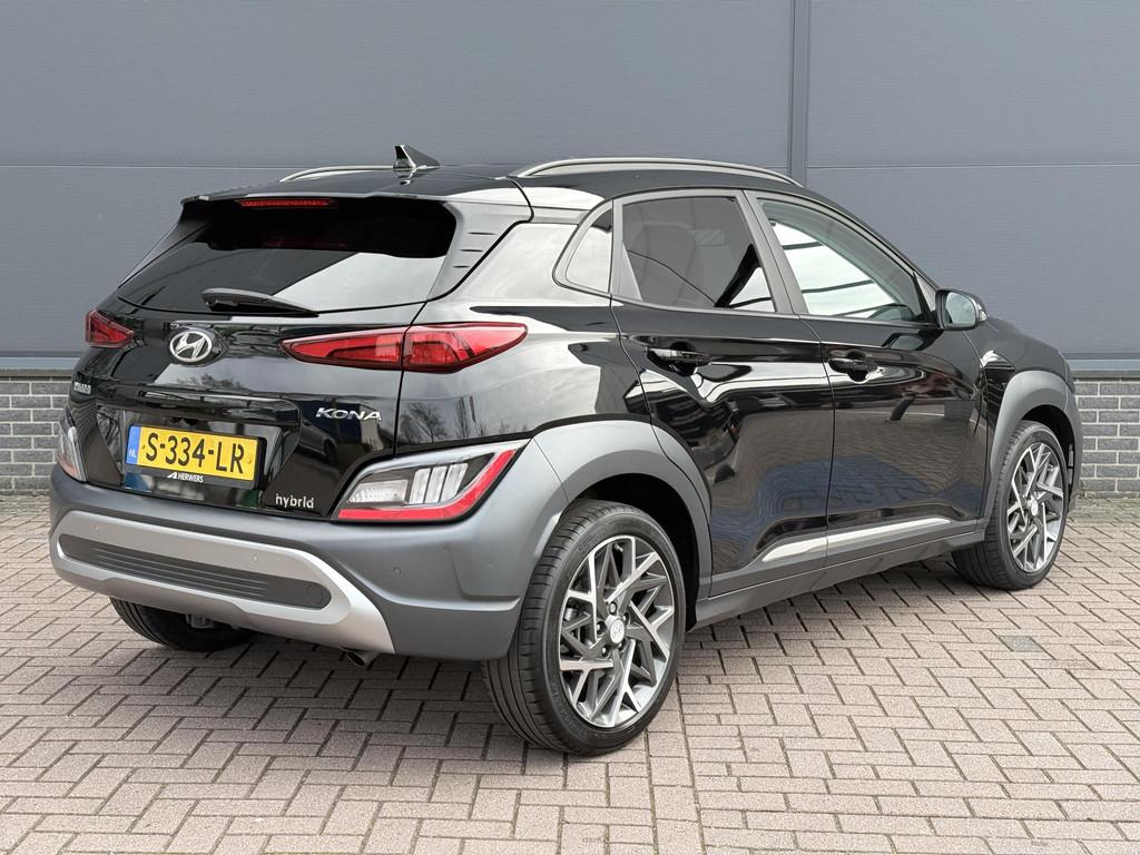 Hyundai Kona 1.6 GDI HEV Premium / Dealer Onderhouden / Trek, Auto's, Hyundai, 2 kWh, Zwart, Origineel Nederlands, SUV of Terreinwagen