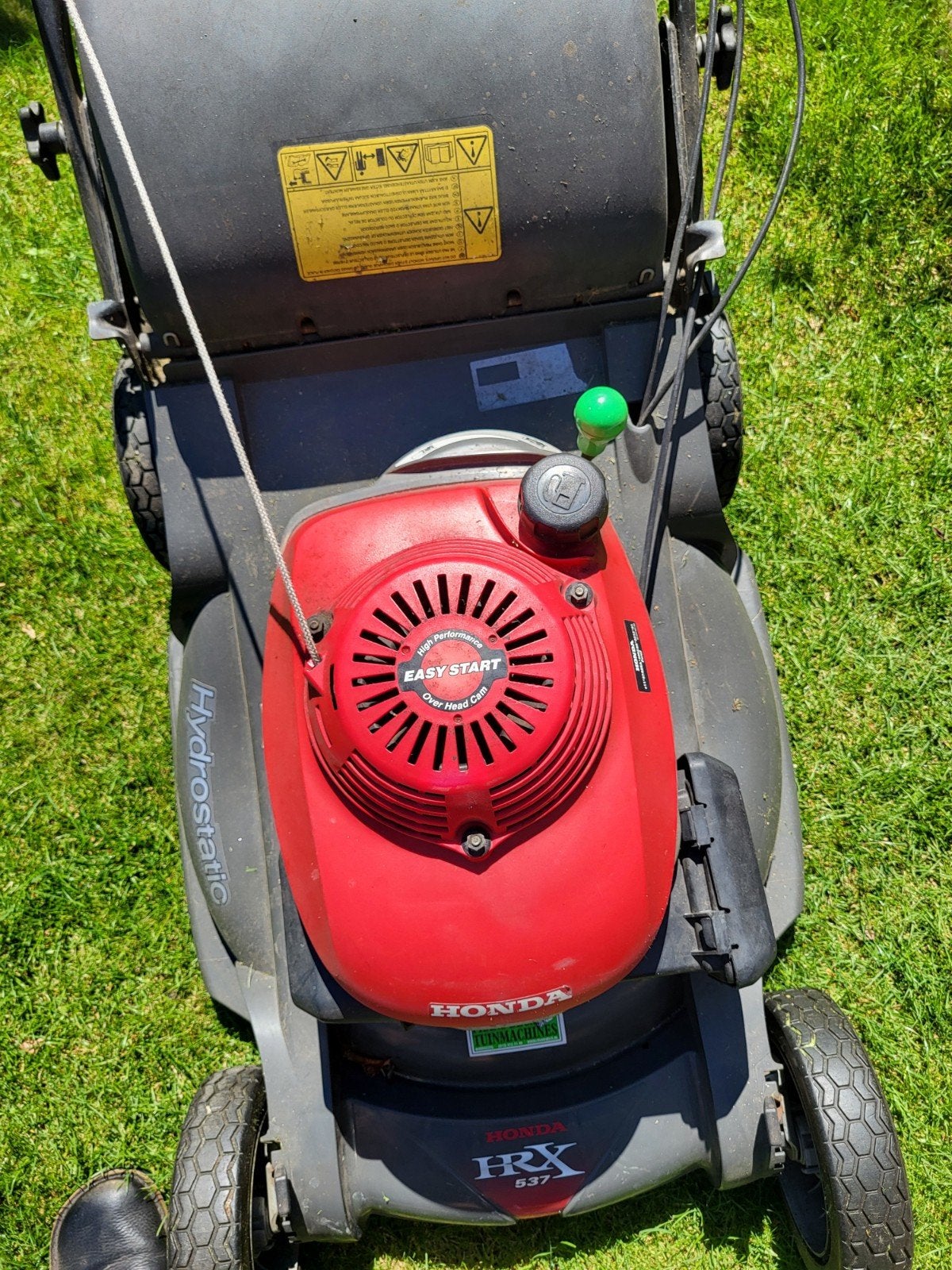 Honda HRX 537 Hydrostatic Benzine Grasmaaier, Tuin en Terras, Ophalen, Cirkelmaaier, Honda, Gebruikt