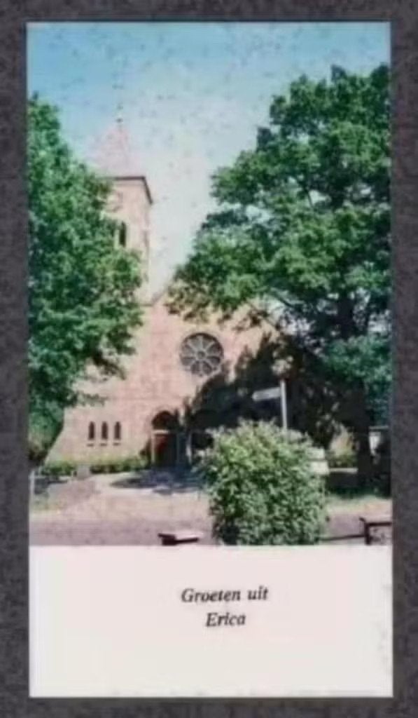 Erica Katholieke Kerk Fotokaart (2)., Verzamelen, Ophalen of Verzenden, 1980 tot heden, Ongelopen, Drenthe