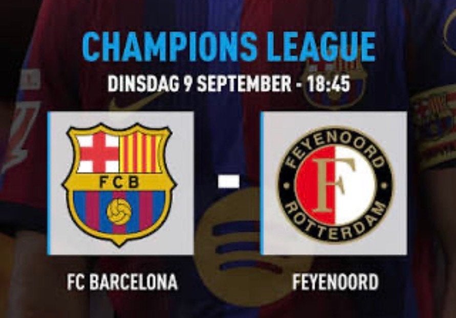 1 ticket Barcelona- Feyenoord vak corner