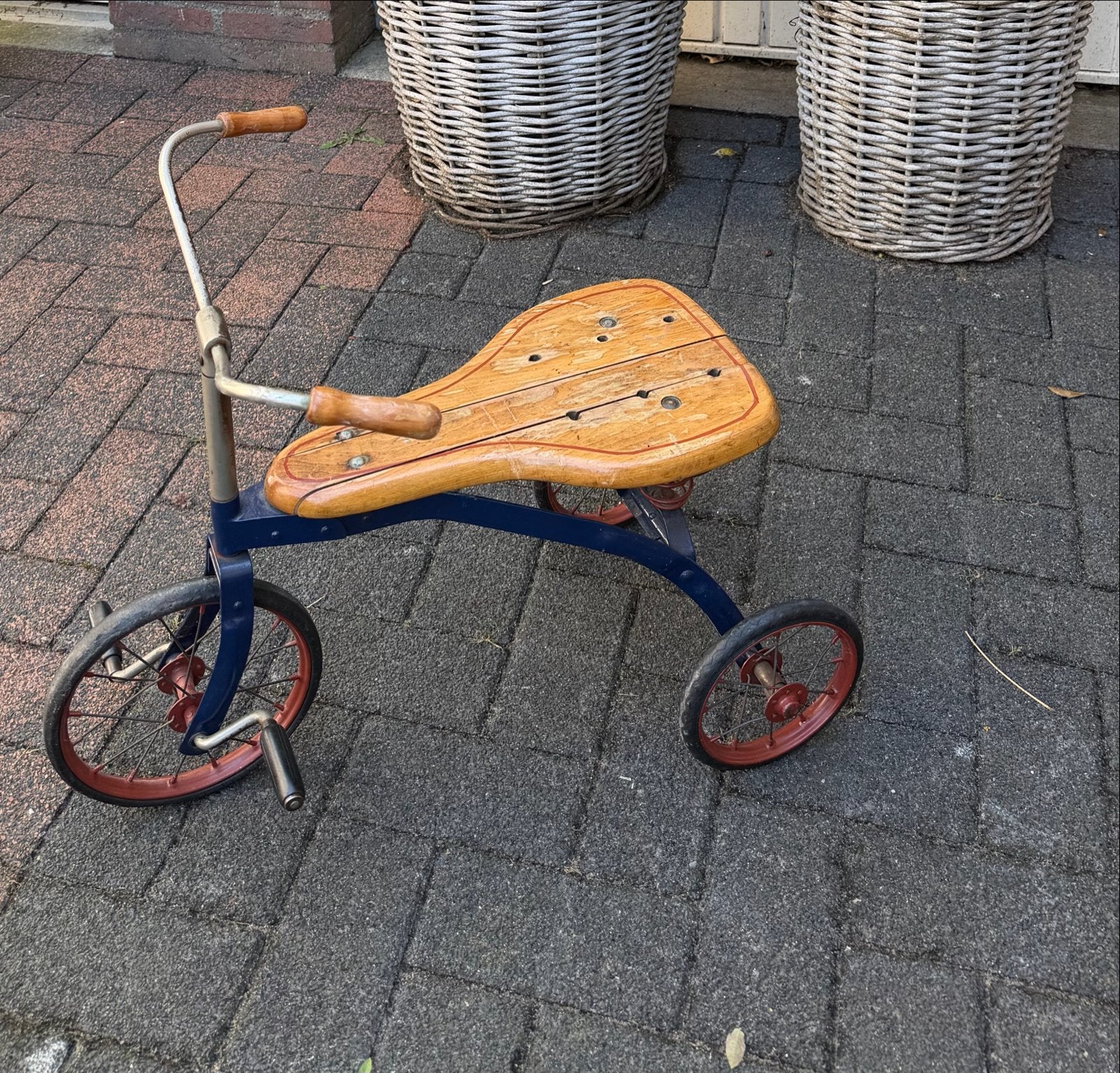 Vintage Houten Driewieler Jaren '60 - Authentiek Speelgoed, Ophalen