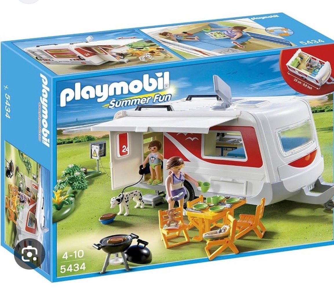 Playmobil Summer Fun Gezinscaravan (5434) - Compleet!, Complete set, Voertuig, Ophalen of Verzenden, Summer fun