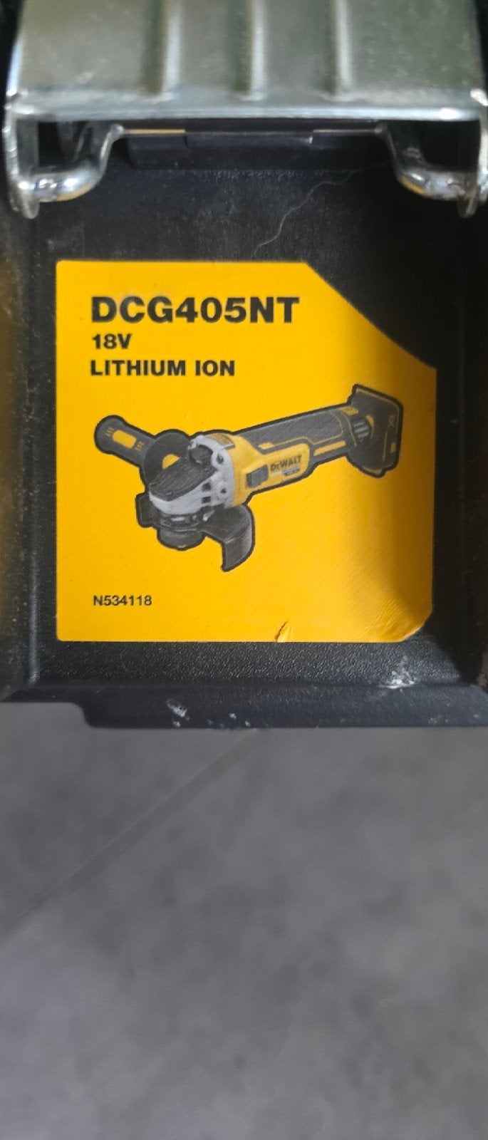 DeWalt DCG405NT 18V Accu Haakse Slijper (Body), Ophalen