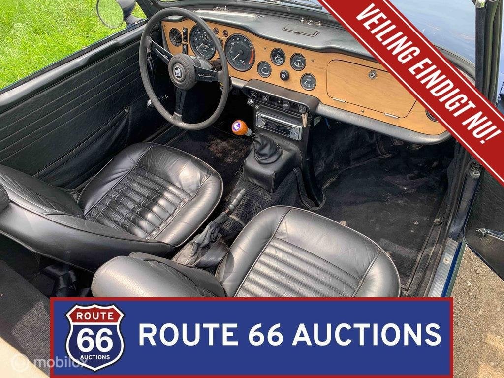 Triumph TR6 | 1970 | Route 66 Auctions, Auto's, Oldtimers, Overige carrosserieën, Triumph, Zwart, Bedrijf