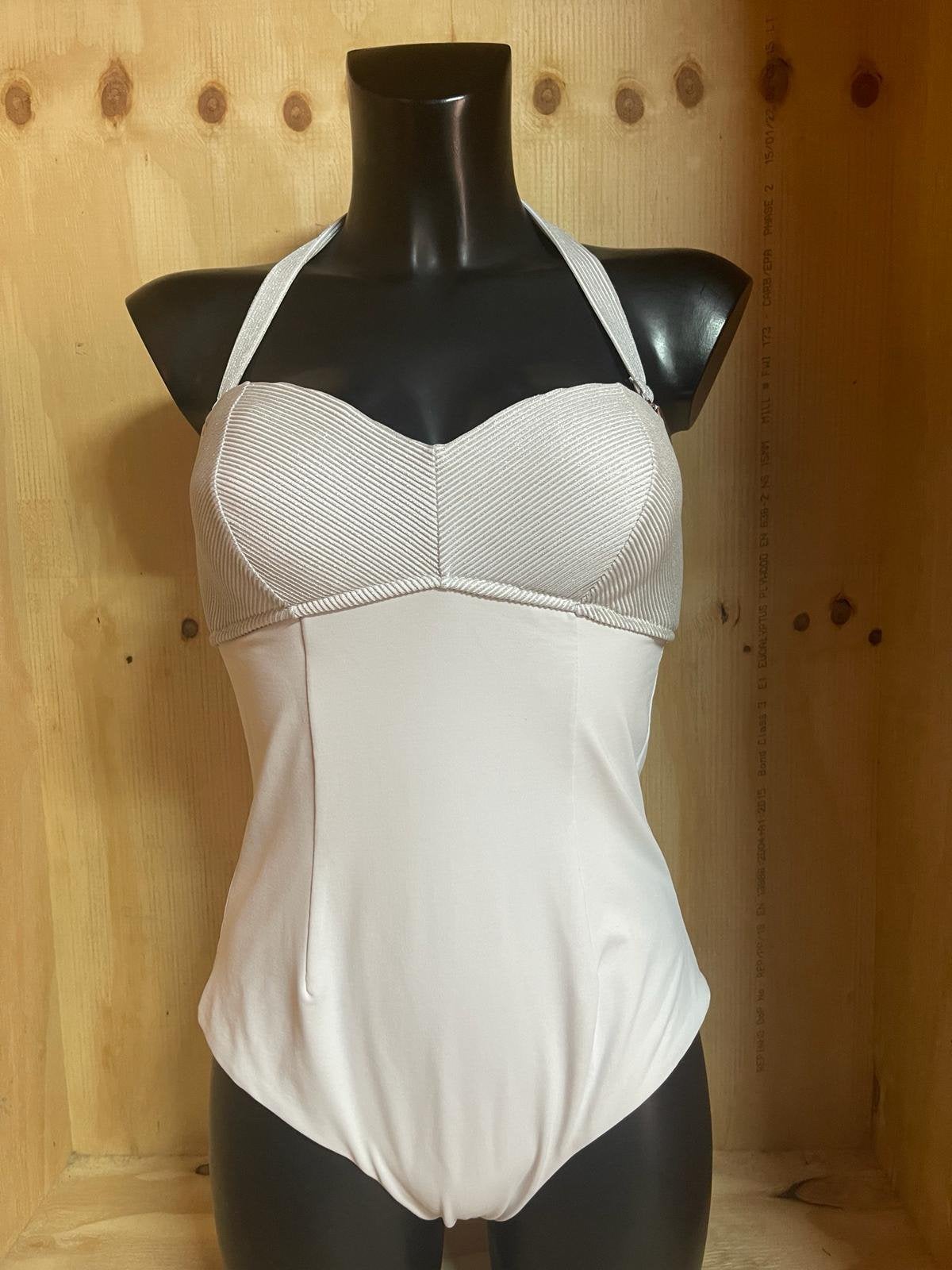 Twinset halter strapless badpak 80b - 90b - 80c - 85c, Verzenden, Nieuw, Grijs, Badpak