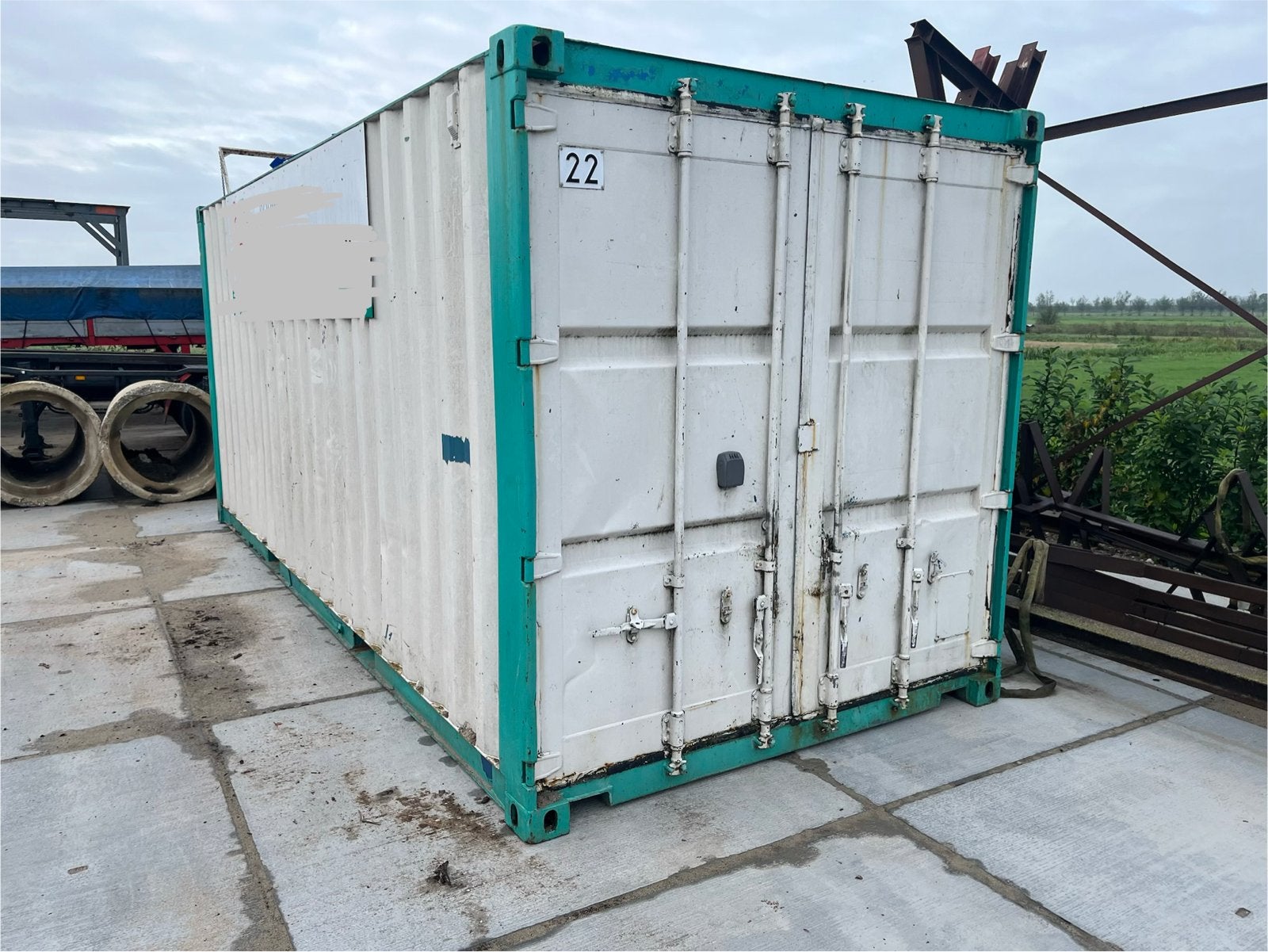 Gebruikte 20ft Opslagcontainer / Zeecontainer met Verlichtin, Ophalen