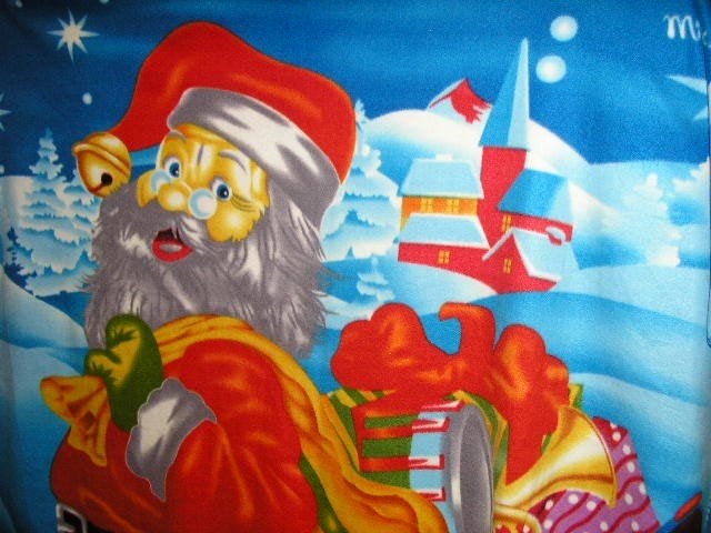Kerst fleece deken, Ophalen of Verzenden, Gebruikt