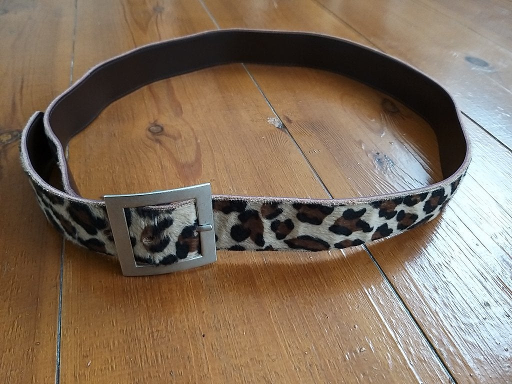 Fake fur panter print heup riem heupriem, 90 tot 100 cm, Heupriem, Ophalen of Verzenden, Gedragen