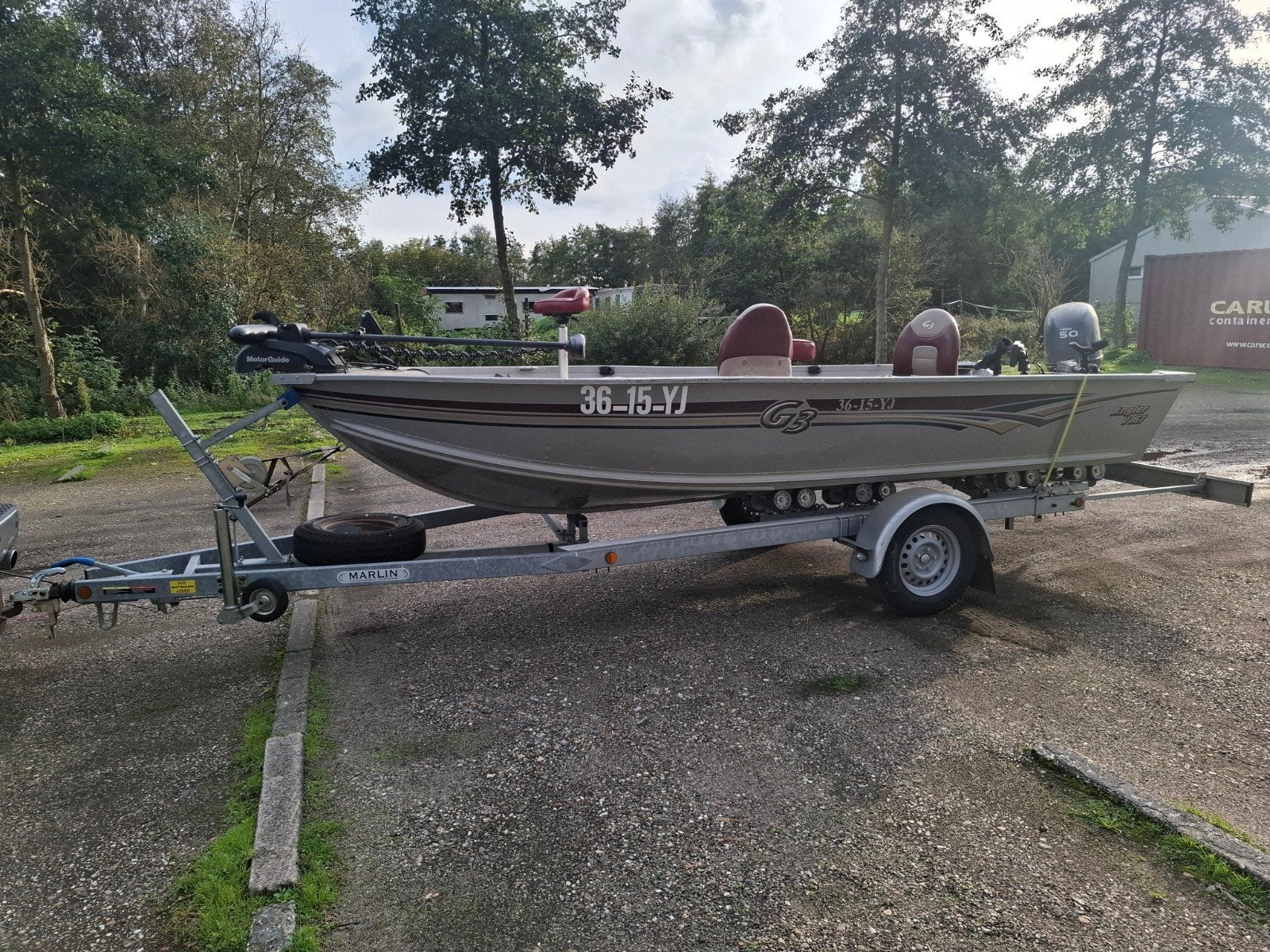 visboot G3 167T angler met yamaha 50pk en trailer, Gebruikt, Aluminium, Ophalen of Verzenden, 30 tot 50 pk