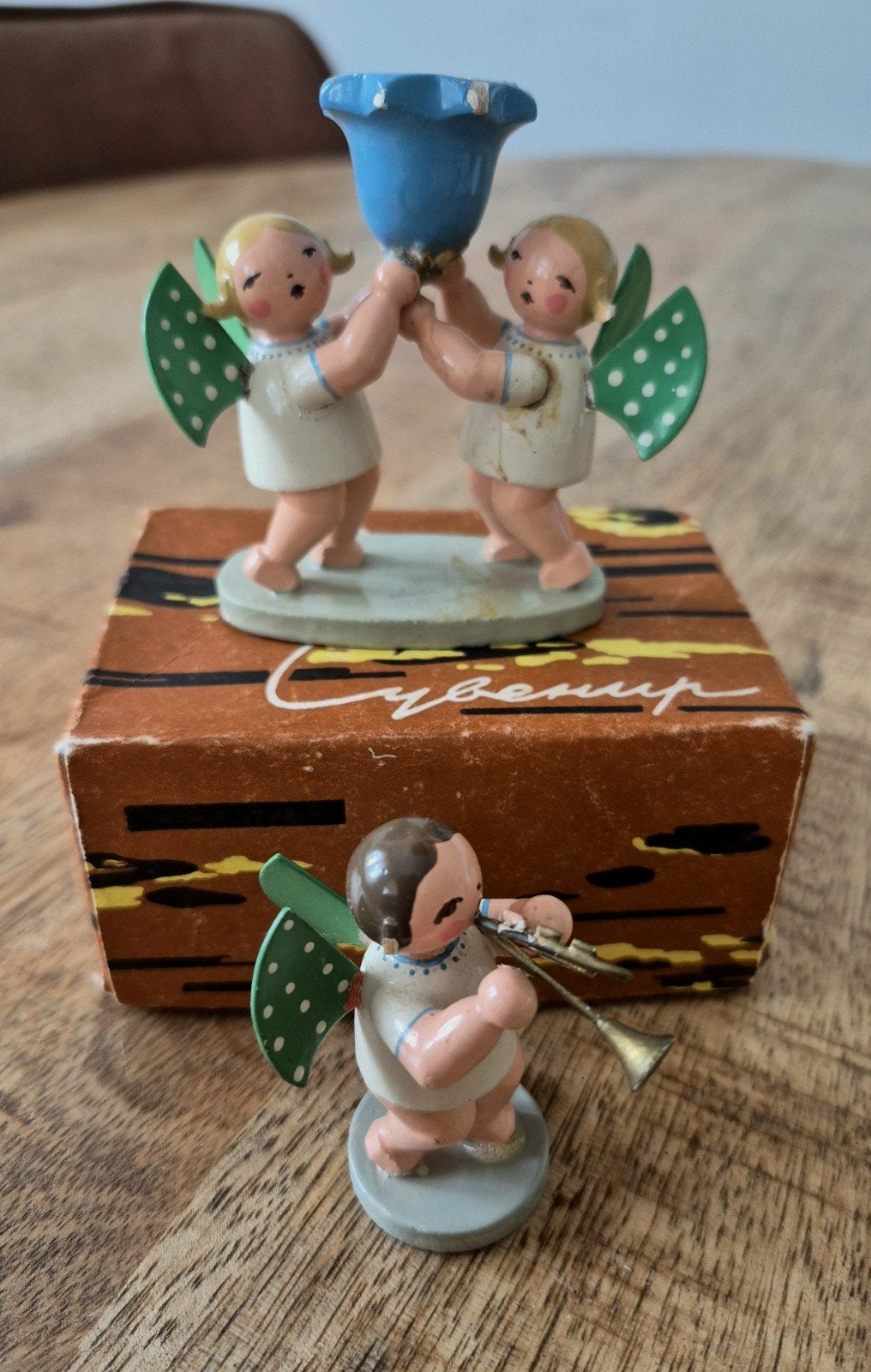 Vintage Engelenbeeldjes - Made in USSR, Ophalen of Verzenden
