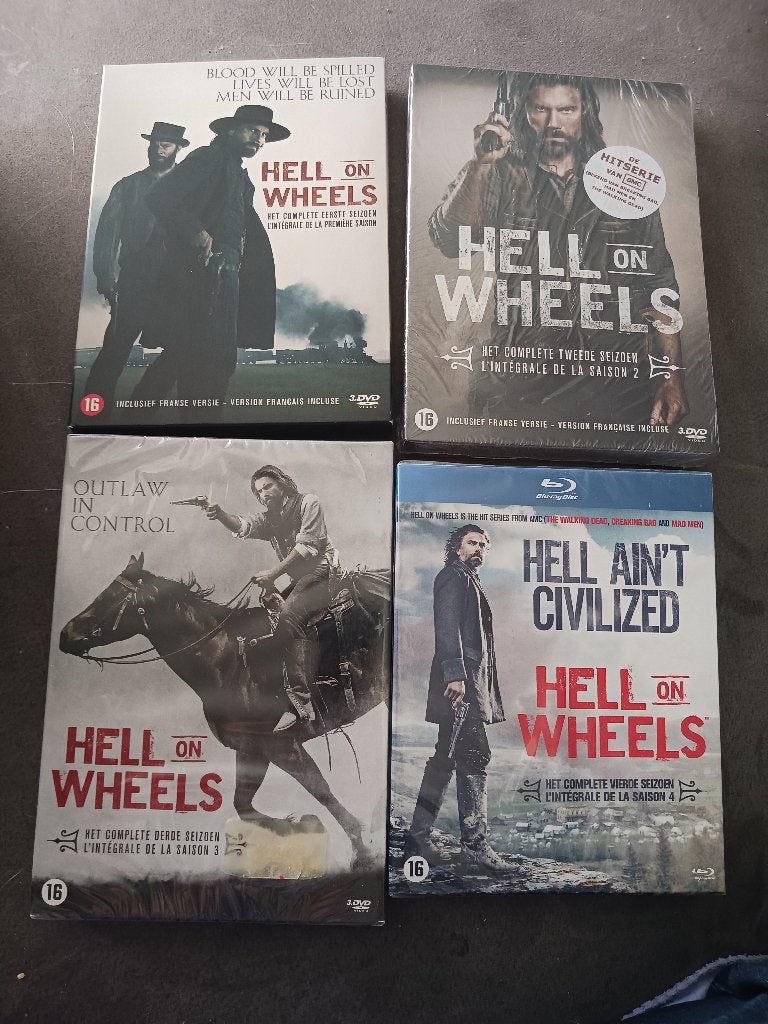 Hell on wheels seizoen 1 tm 4, Vanaf 16 jaar, Ophalen of Verzenden, Zo goed als nieuw, Actie en Avontuur