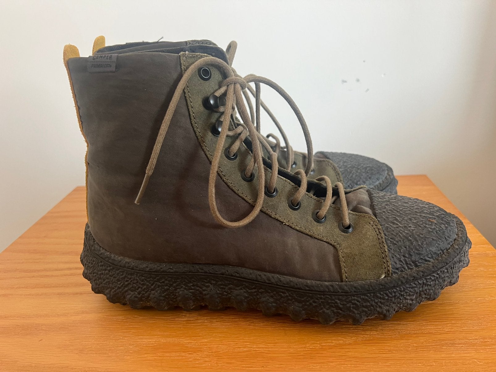 Stoere dessert boots enkellaarzen van Camper (maat 40), Lage of Enkellaarzen, Ophalen of Verzenden, Zo goed als nieuw, Groen